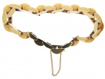 Retro 18ct Gold Articulated Tank Bracelet