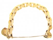 Retro 18ct Gold Articulated Tank Bracelet