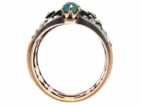 Diamond, Emerald & Ruby Belle Epoque Ring