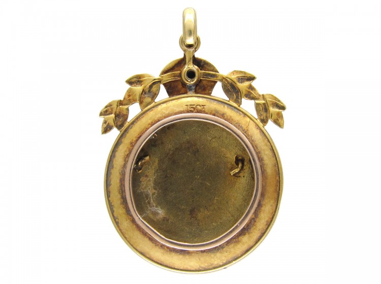 1st World War Enamel & Gold Flags Pendant