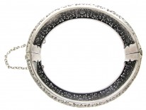 Pierced Silver Victorian Bangle