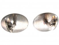 Silver Cherry Amber Cufflinks