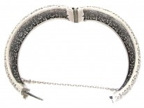 Pierced Silver Victorian Bangle