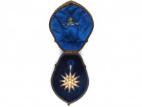 Victorian Natural Split Pearl Star Pendant