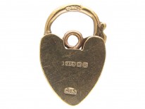 Opening Padlock Heart Charm