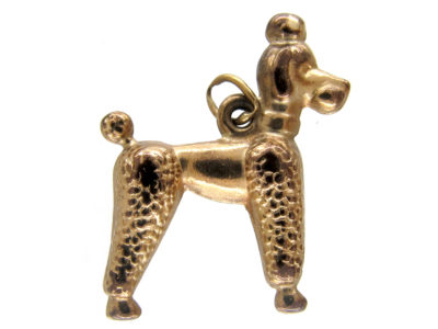 9ct Gold Poodle Dog Charm