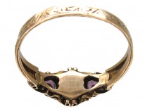 Victorian Double Hearts 15ct Gold Ring