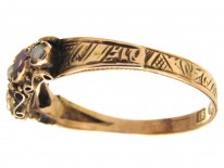 Victorian Double Hearts 15ct Gold Ring