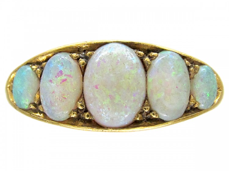 Victorian Five Stone Opal Ring