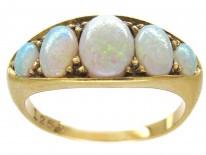 Victorian Five Stone Opal Ring