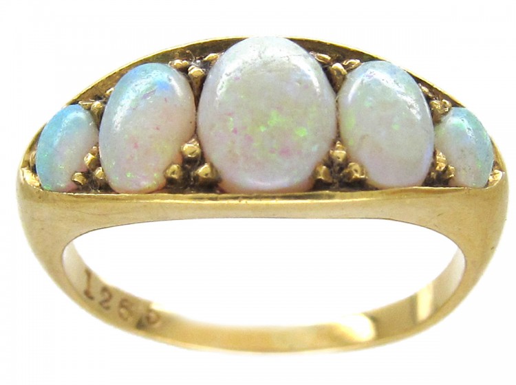 Victorian Five Stone Opal Ring