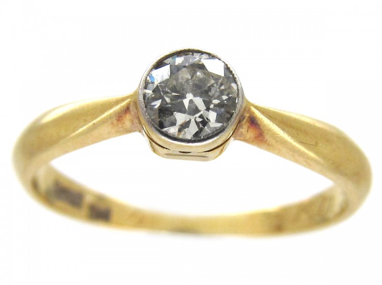 Edwardian Single Stone Diamond Ring