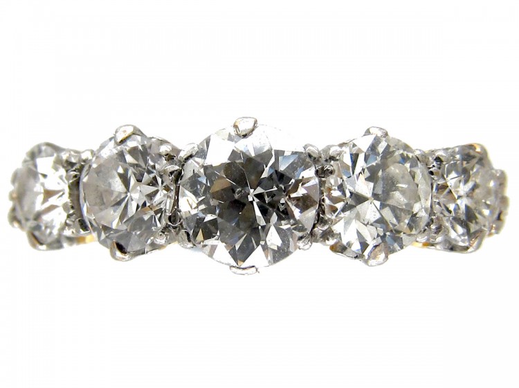 Edwardian Five Stone Diamond Ring