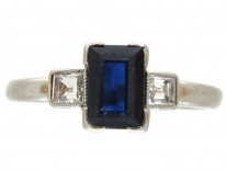 Art Deco Sapphire & Diamond Ring