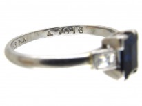 Art Deco Sapphire & Diamond Ring