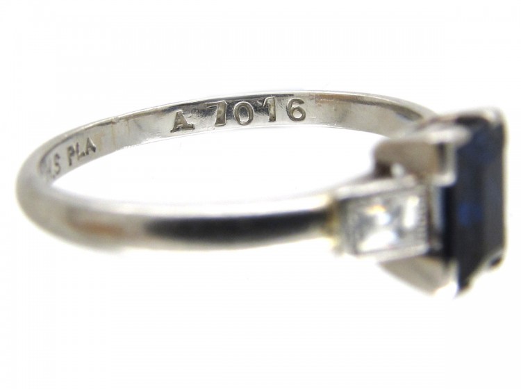 Art Deco Sapphire & Diamond Ring
