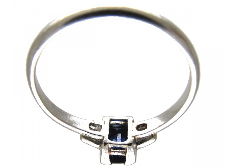 Art Deco Sapphire & Diamond Ring