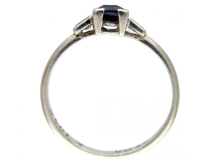 Art Deco Sapphire & Diamond Ring