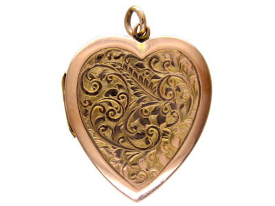 Large 9ct Gold Heart Locket