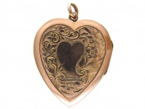 Large 9ct Gold Heart Locket