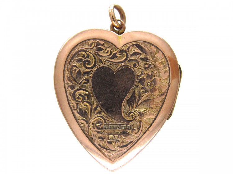 Large 9ct Gold Heart Locket