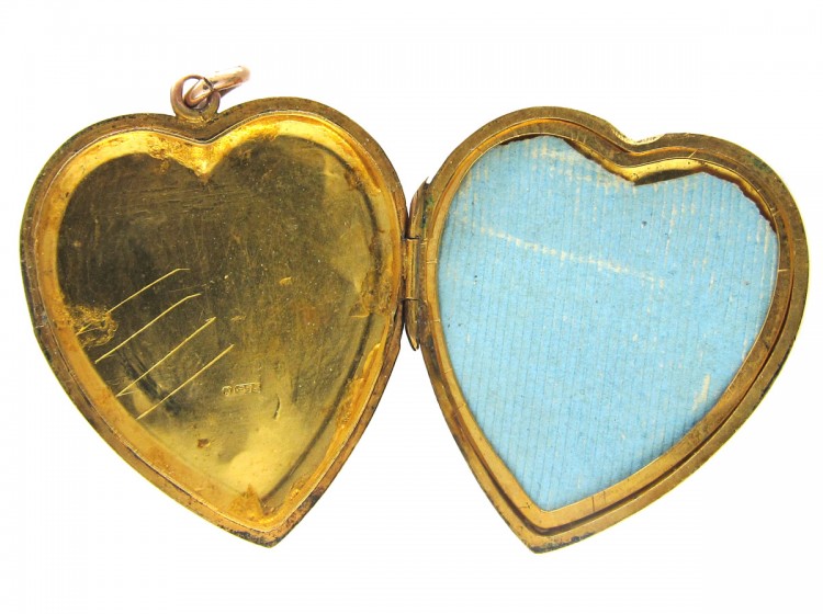Large 9ct Gold Heart Locket