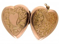 Large 9ct Gold Heart Locket
