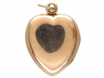Pave Set Natural Split Pearl Edwardian Heart Locket