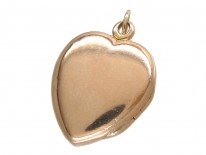 Pave Set Natural Split Pearl Edwardian Heart Locket