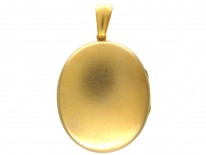 Victorian 18ct Gold Buckle Motif Locket