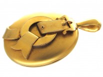 Victorian 18ct Gold Buckle Motif Locket