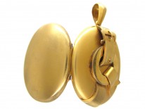 Victorian 18ct Gold Buckle Motif Locket