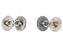 Scottish Silver & Agate Victorian Cufflinks