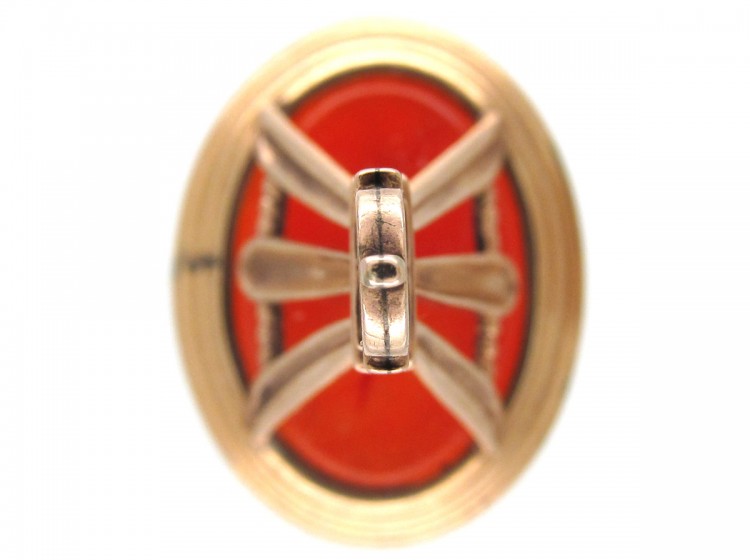Georgian Gold Cased & Carnelian Intaglio Seal