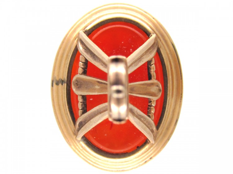 Georgian Gold Cased & Carnelian Intaglio Seal