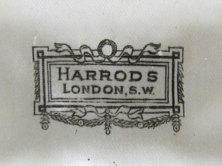 9ct & Platinum, Mother of Pearl, Onyx & Pearl Art Deco Dress Set in Original Harrods Case