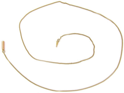 9ct Gold Fine Chain with Barrel Clasp