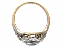 Edwardian Sapphire & Diamond Cluster Ring