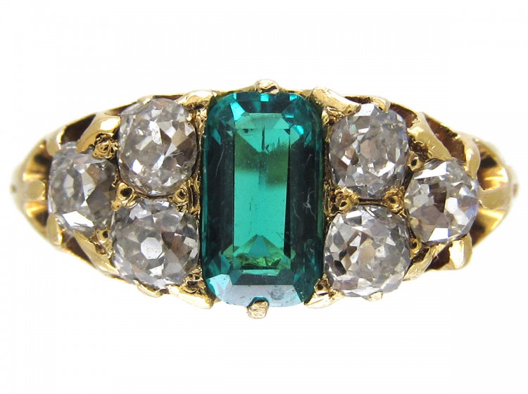 Victorian Emerald & Diamond Ring
