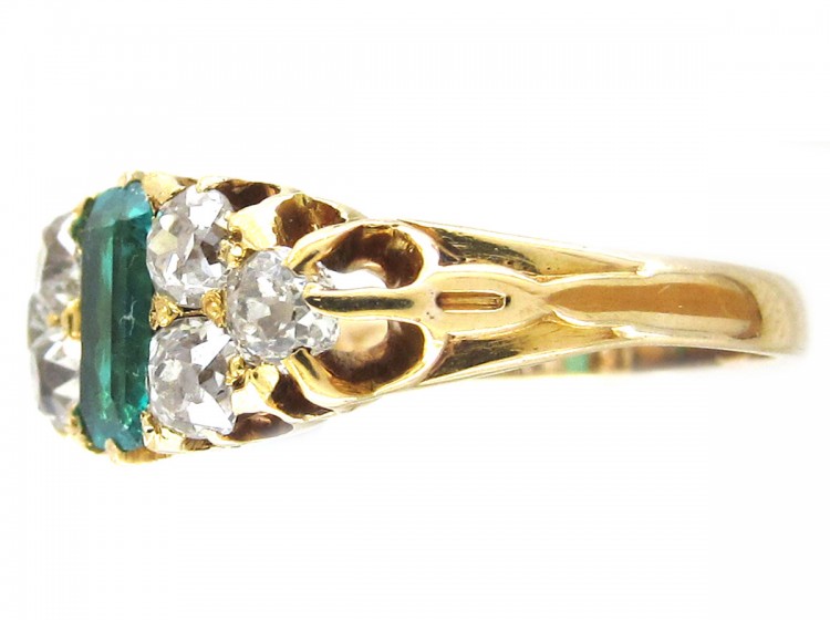 Victorian Emerald & Diamond Ring