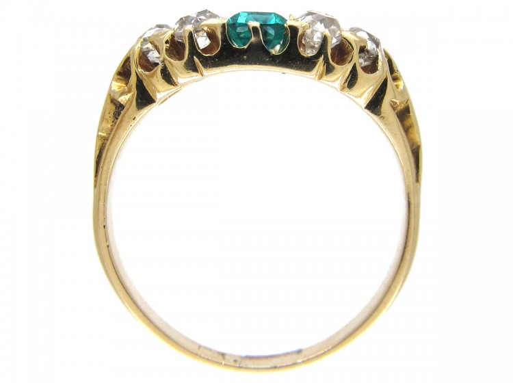 Victorian Emerald & Diamond Ring