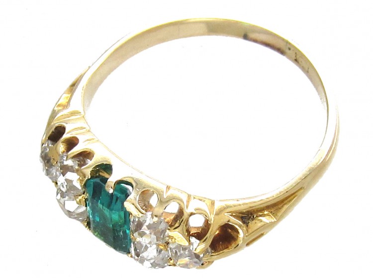 Victorian Emerald & Diamond Ring
