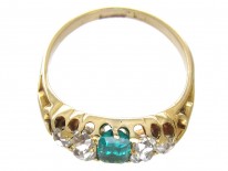 Victorian Emerald & Diamond Ring