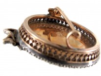 Miniature of Lady in Diamond Set Mount Brooch