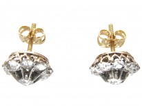 Edwardian Diamond Cluster Earrings
