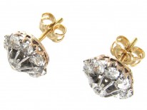 Edwardian Diamond Cluster Earrings