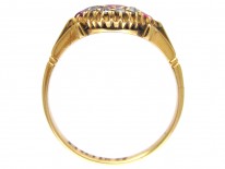 Edwardian Three Stone Ruby & Diamond Ring