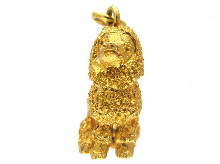 15ct Gold Poodle Charm