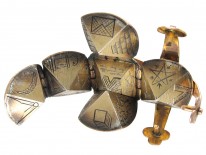 Gold Masonic Ball Pendant