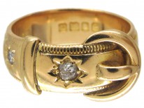 18ct Diamond Set Buckle Ring
